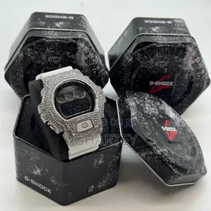Gshock Digital Led Display Iced Bezel Luxury Sports Men’S Watch