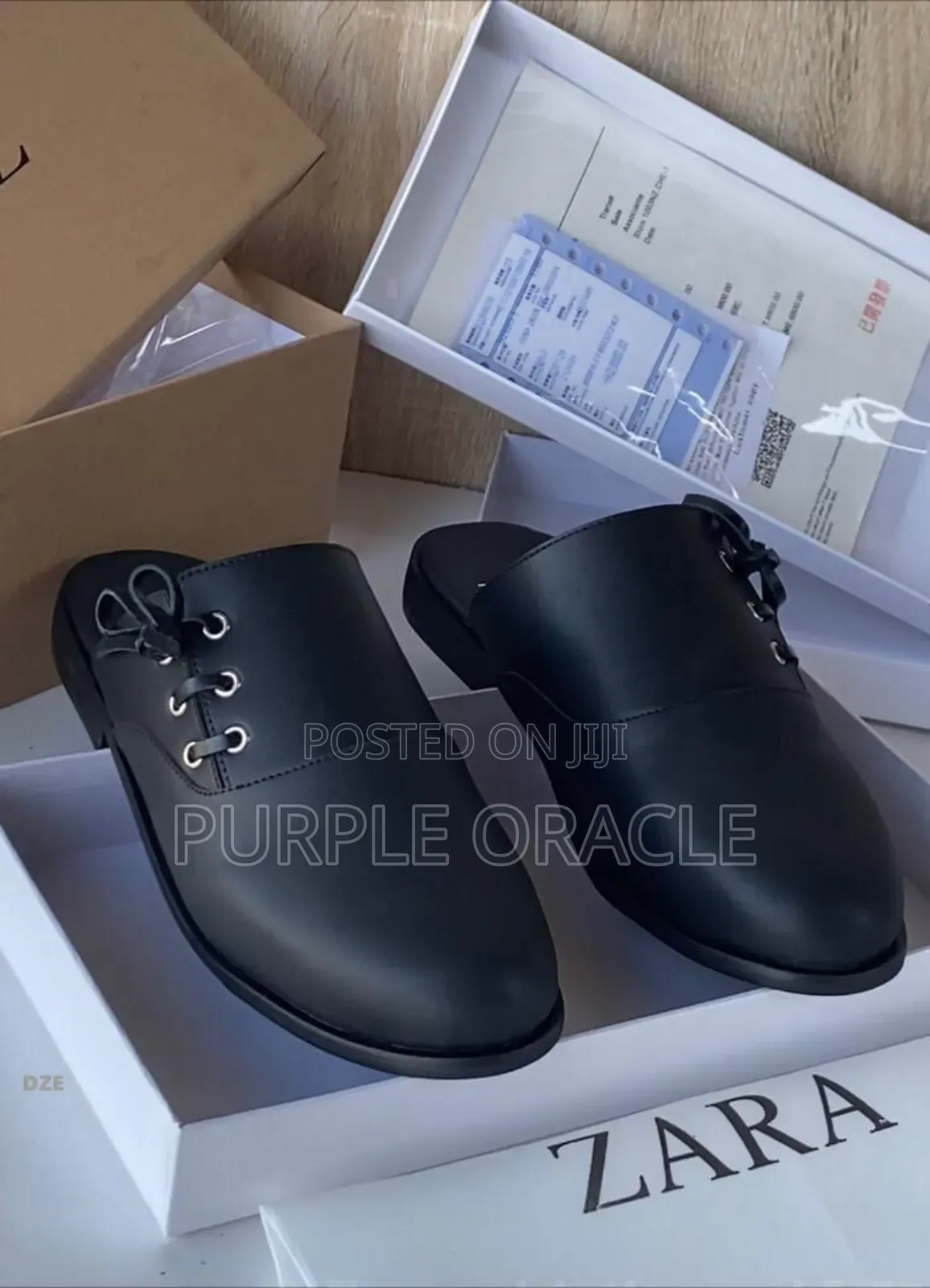 Zara Black Men's Half Shoes