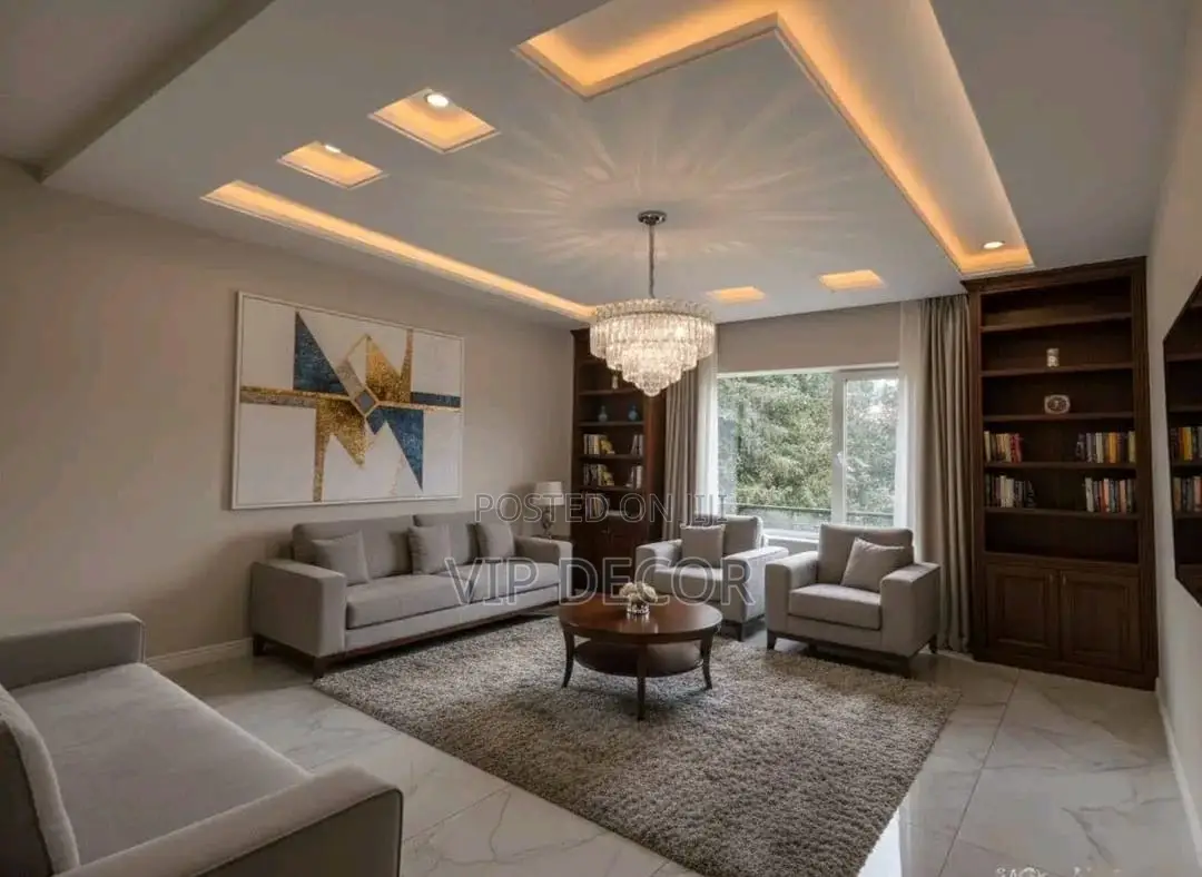 P.O.P and Plaster Board Ceiling
