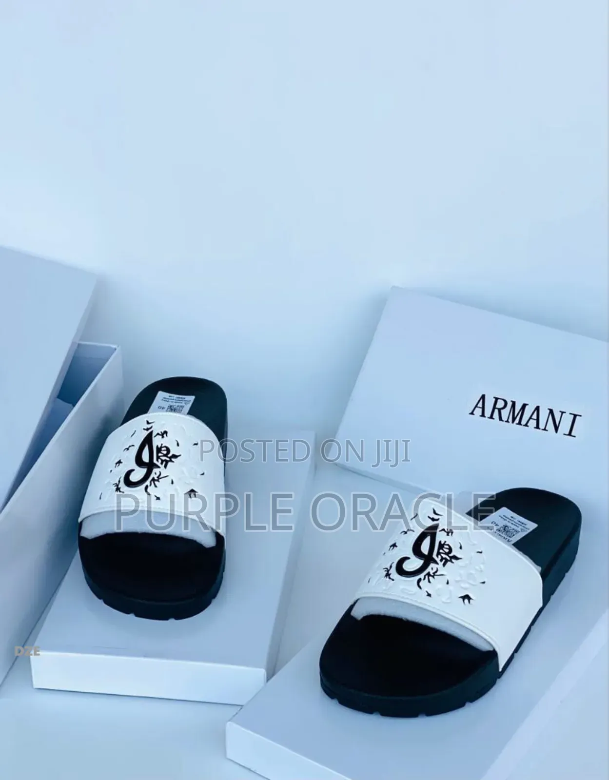 Men’S Rubber And Leather Slides