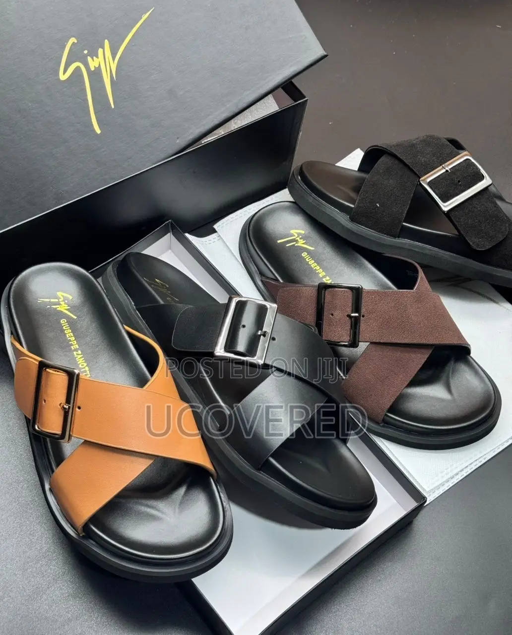 Zanotti Leather Men’S Slippers