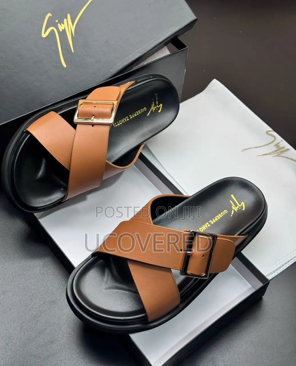 Zanotti Leather Men’S Slippers