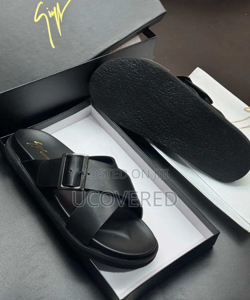 Zanotti Leather Men’S Slippers