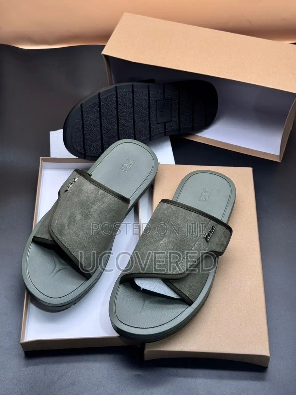 New Zara Suede Men’S Slippers