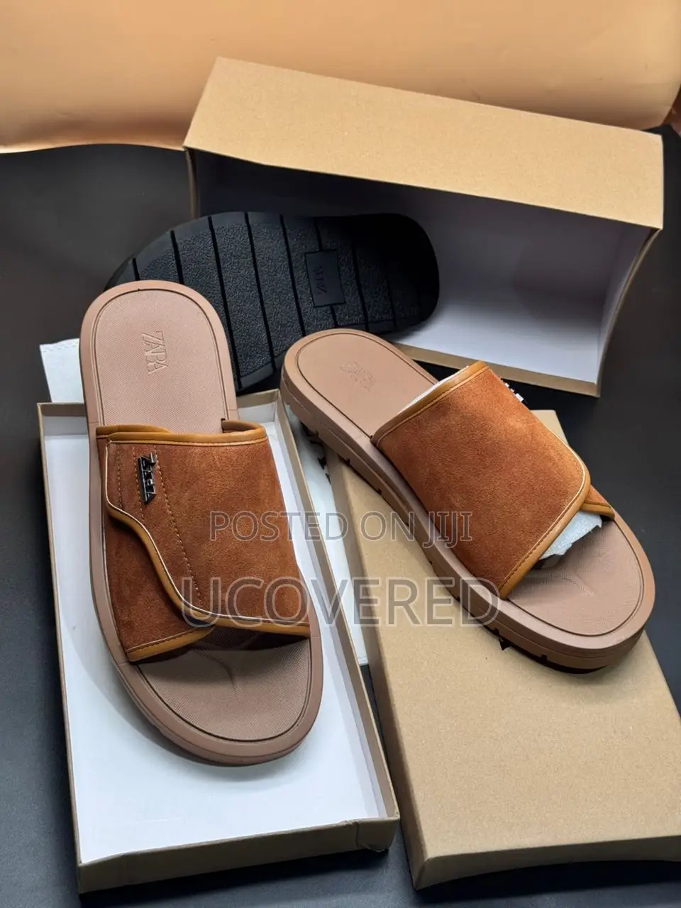 New Zara Suede Men’S Slippers