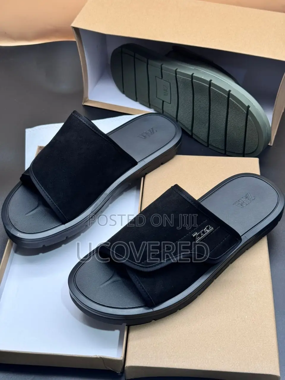 New Zara Suede Men’S Slippers