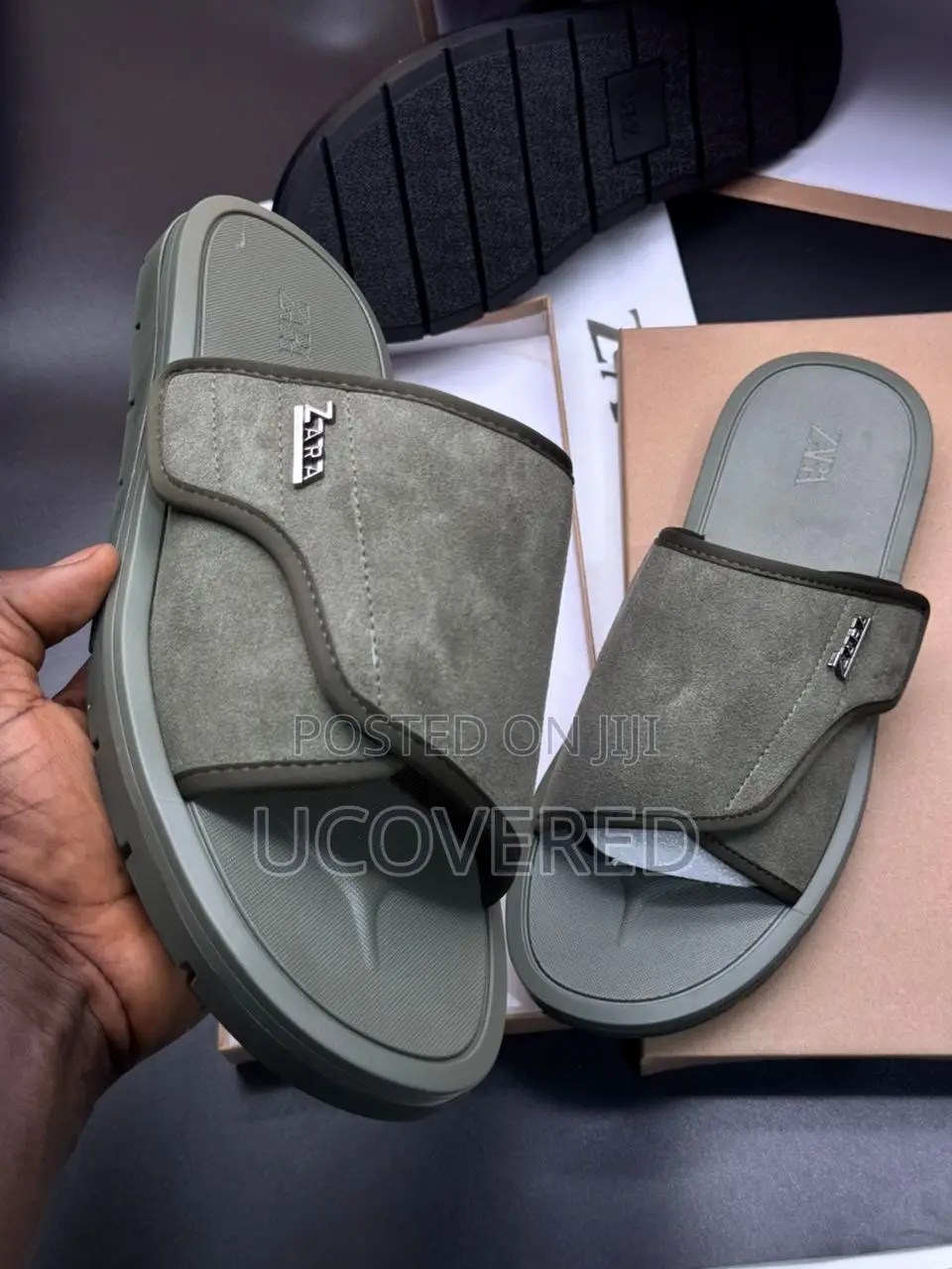 New Zara Suede Men’S Slippers