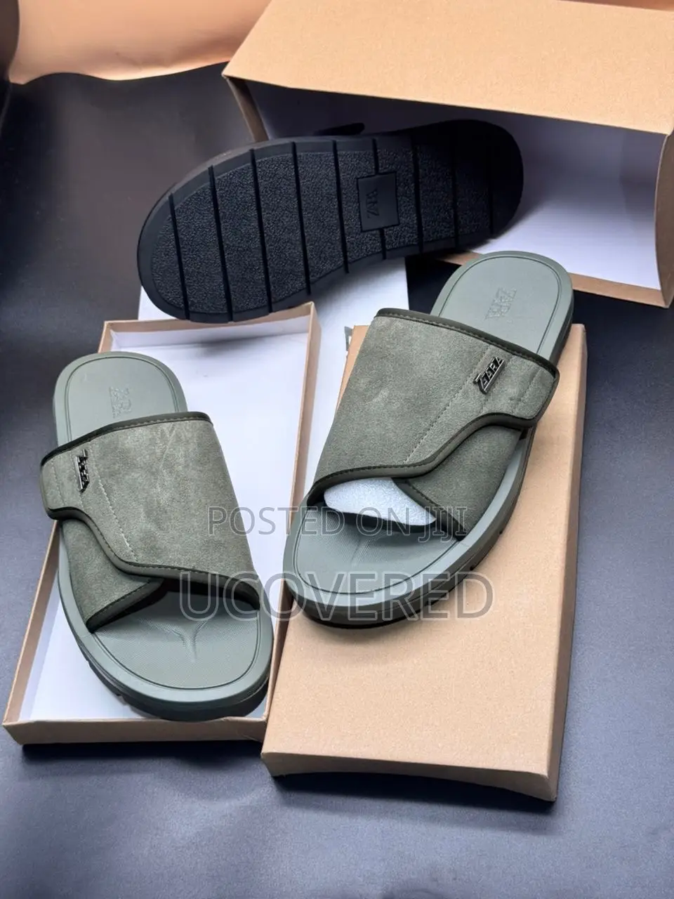 New Zara Suede Men’S Slippers