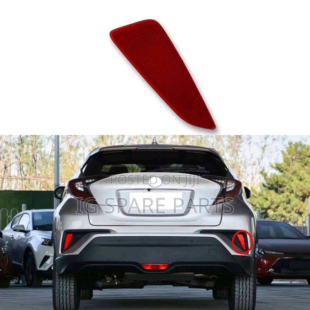 Toyota CHR 2015-2020 Rear Bumper Reflector