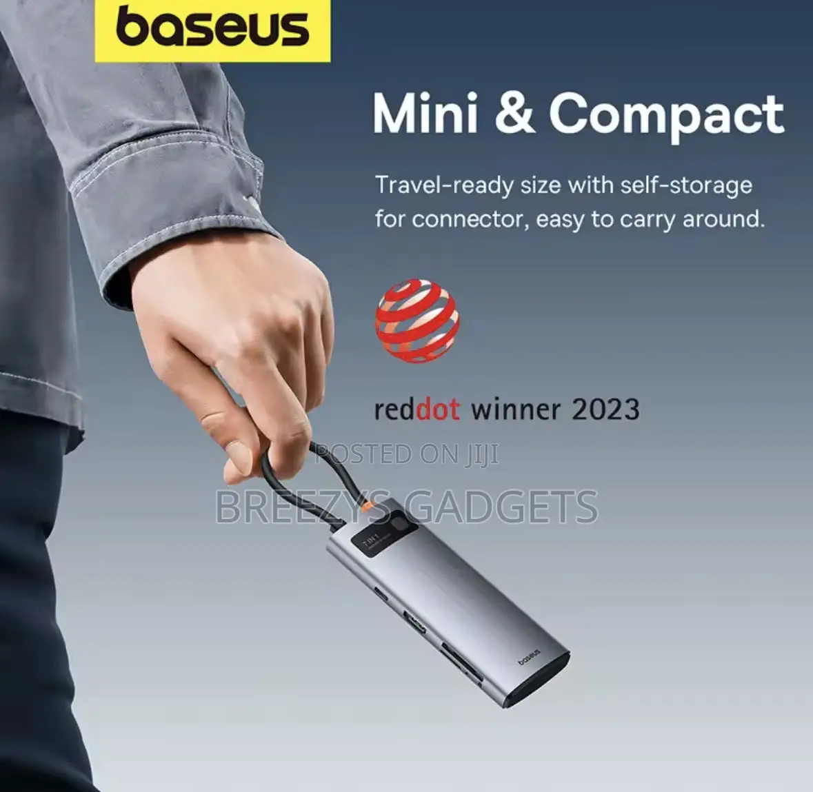 Baseus 7-in-1 Gen 2 Usb C Hub at 60hz Hdmi 3* Usb 3.0 Pd 100w Type C