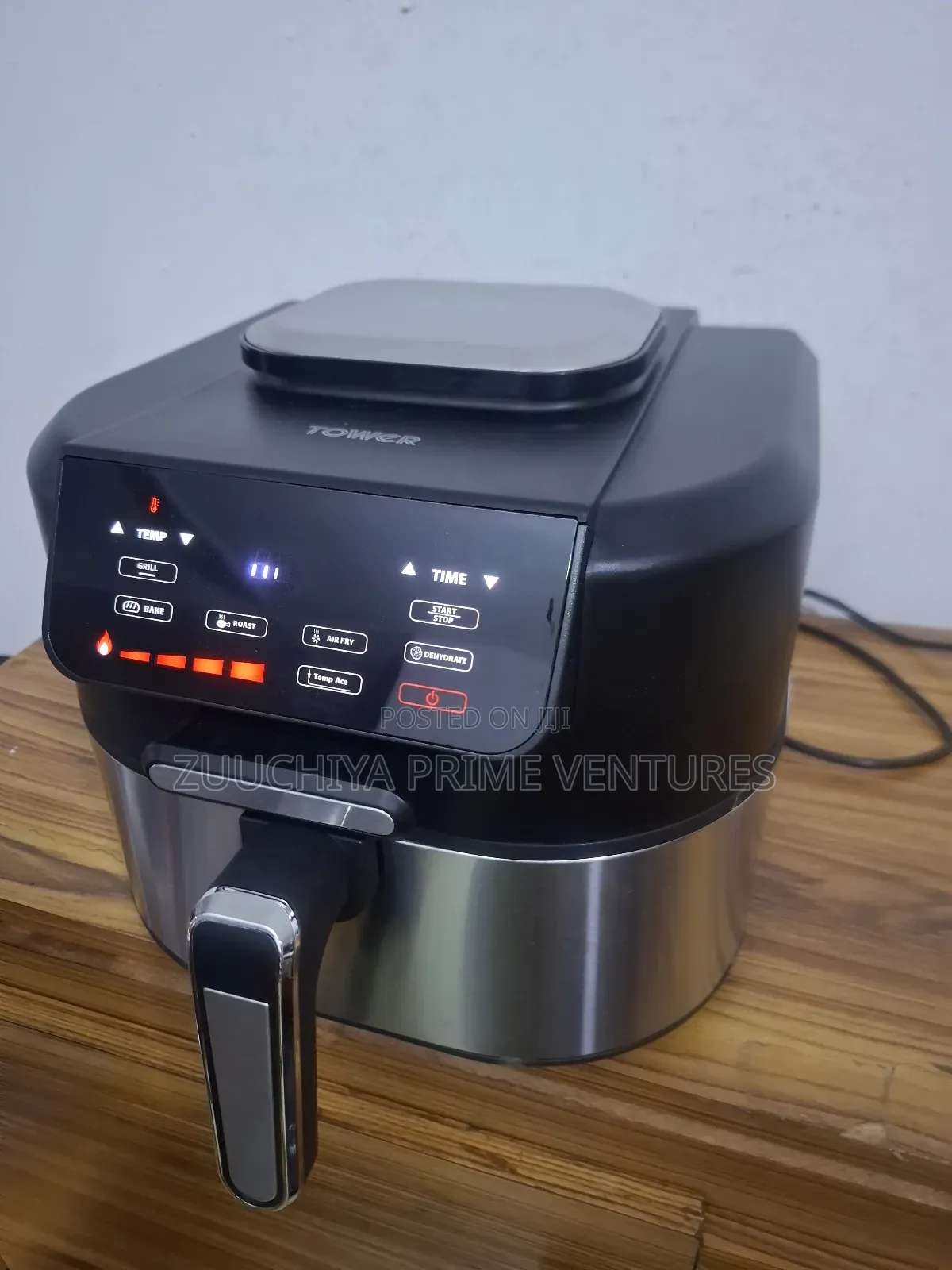 5.6l Tower Air Fryer With Smokeless Grill Uk