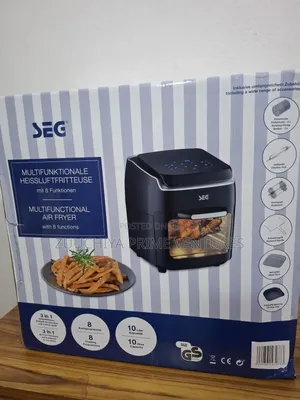 S.E.G. 10.L 3-in-1 Air Fryer With 8 Functions From Germany 