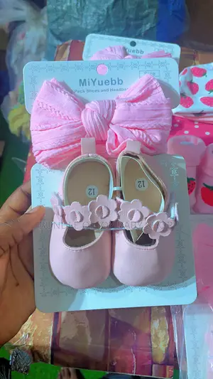 Baby Shoes and Headband Set