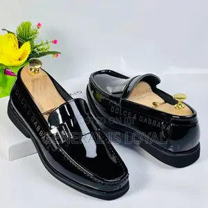 Dolce And Gabbana Black Mirror Men’S Loafers