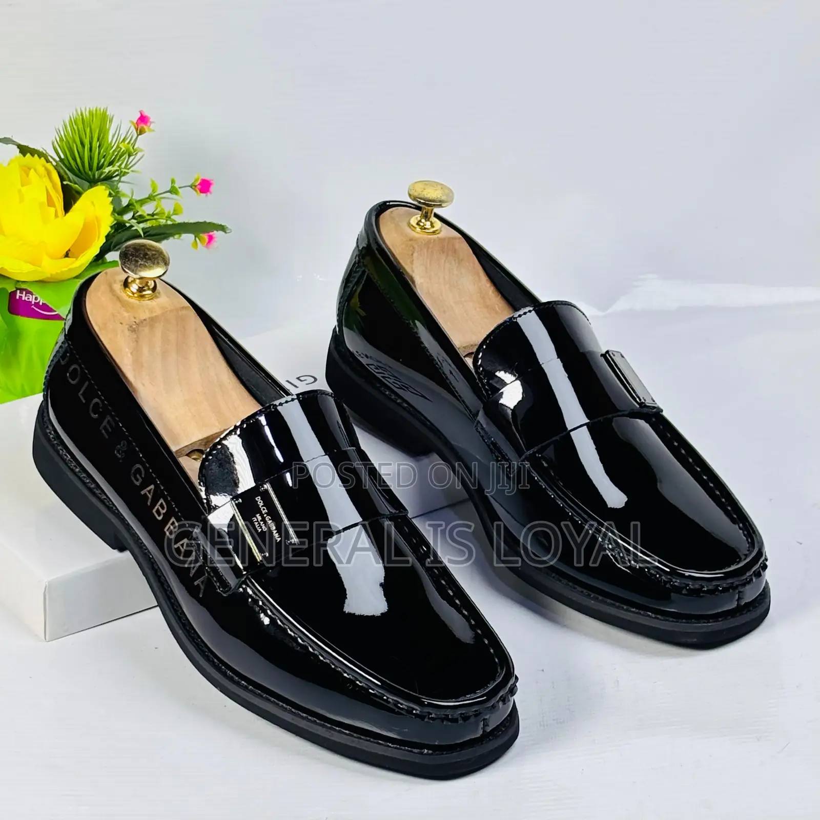 Dolce And Gabbana Black Mirror Men’S Loafers
