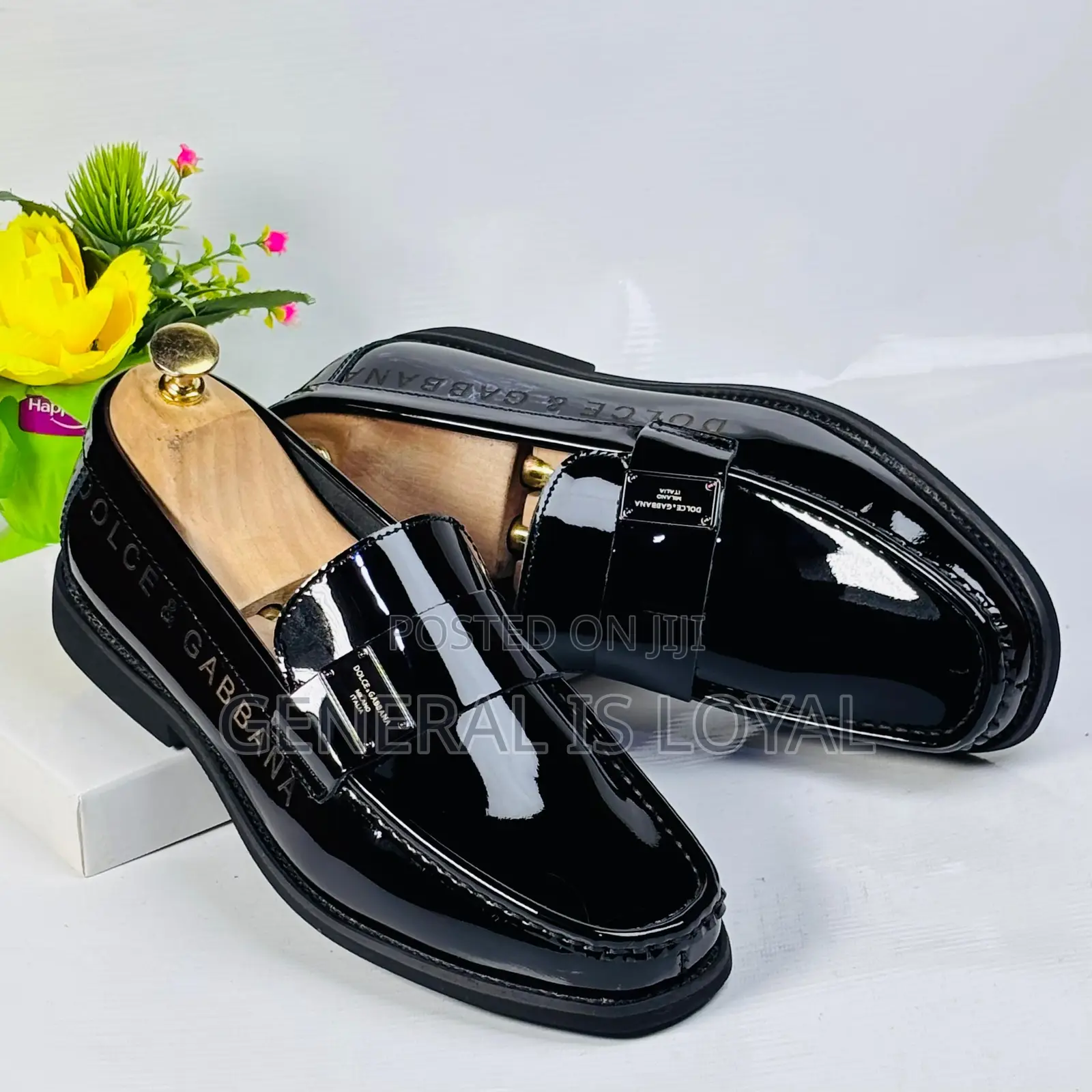Dolce And Gabbana Black Mirror Men’S Loafers