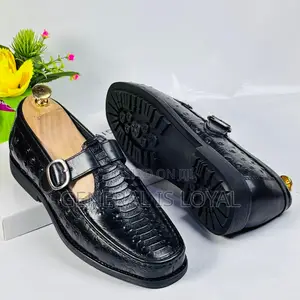 Gianfranco Butteri Black And Brown Leather Men’S Sandals Shoe