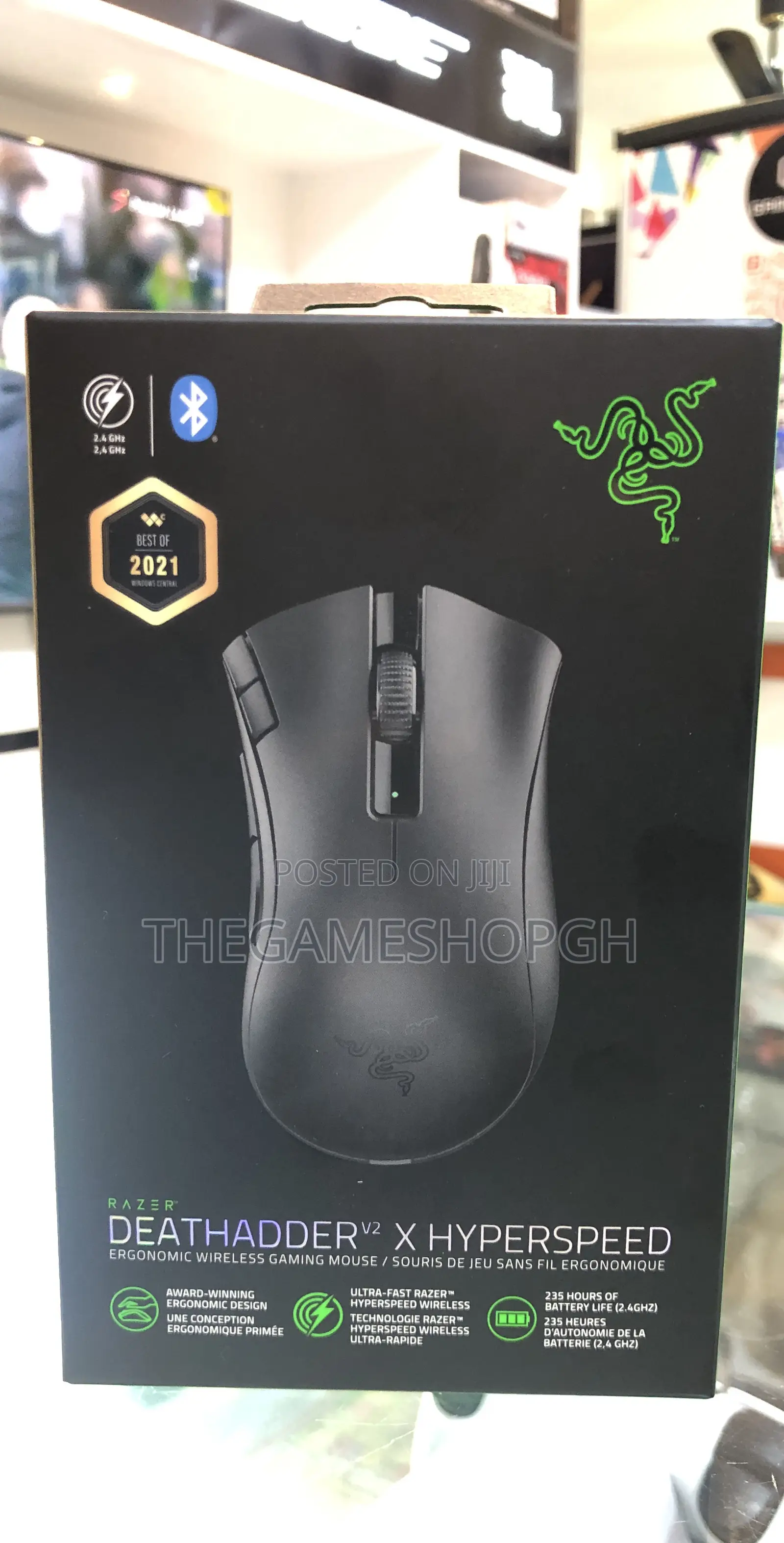 Razer Deathadder V2 Hyperspeed Wireless Gaming Mouse.