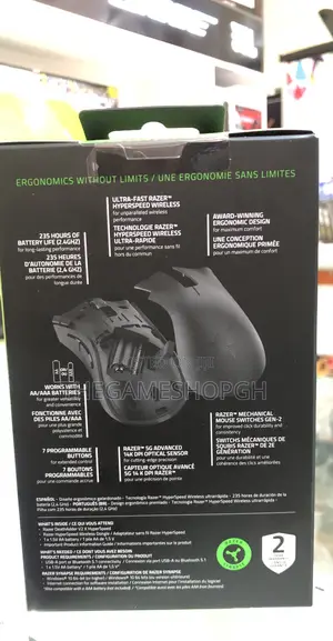 Razer Deathadder V2 Hyperspeed Wireless Gaming Mouse.
