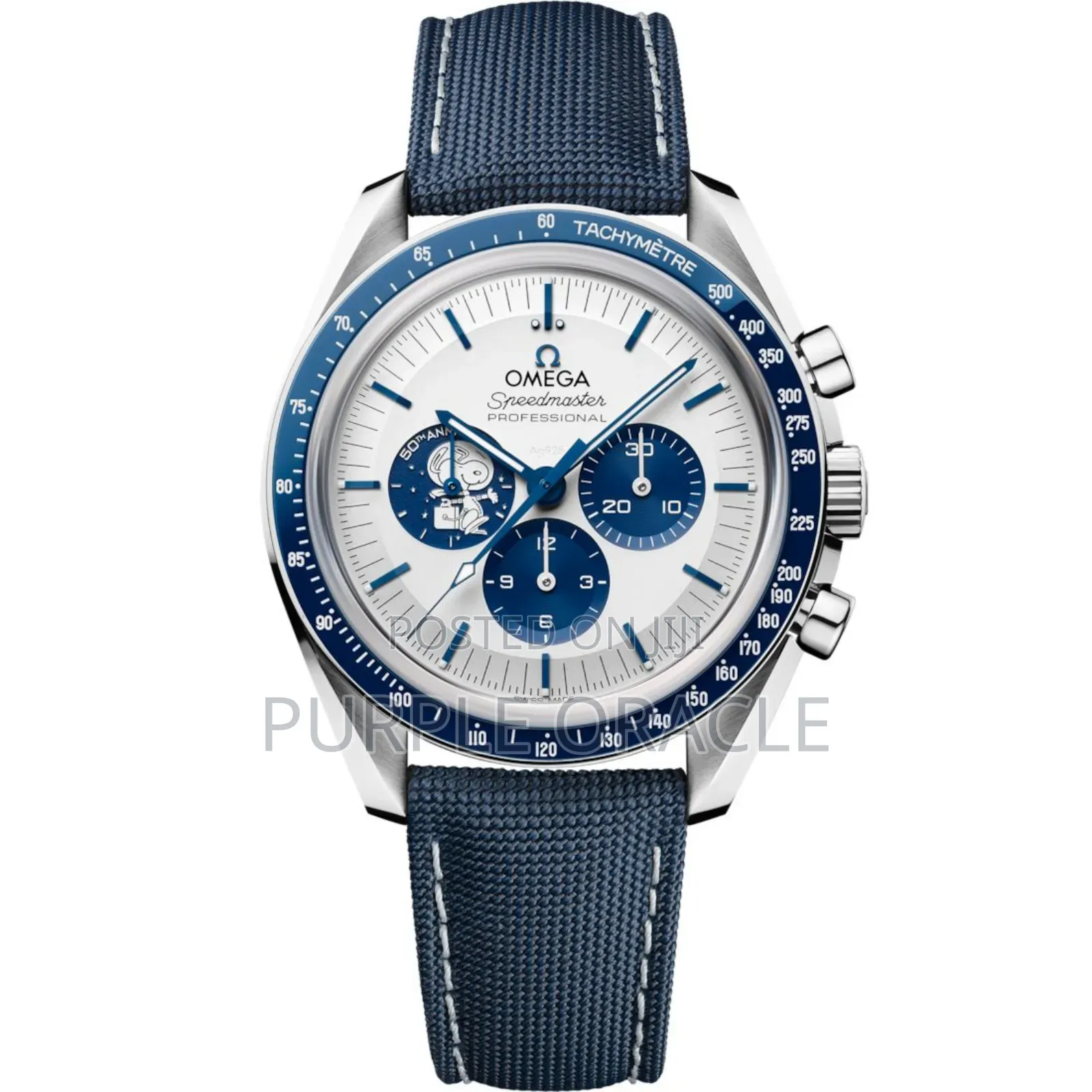 Omega Speedmaster Moonwatch Silver Snoopy Award50th Anniversary Watch.