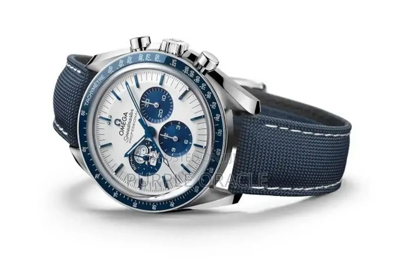 Omega Speedmaster Moonwatch Silver Snoopy Award50th Anniversary Watch.