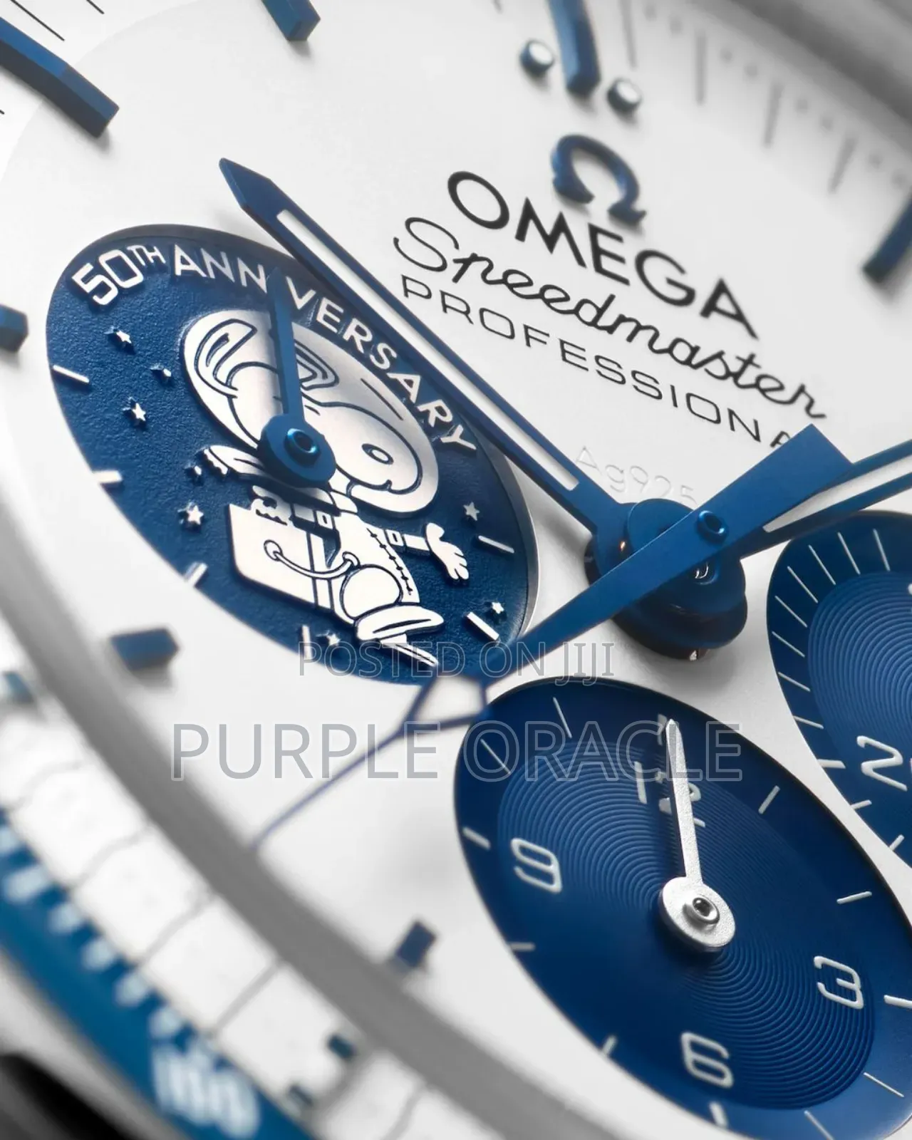 Omega Speedmaster Moonwatch Silver Snoopy Award50th Anniversary Watch.