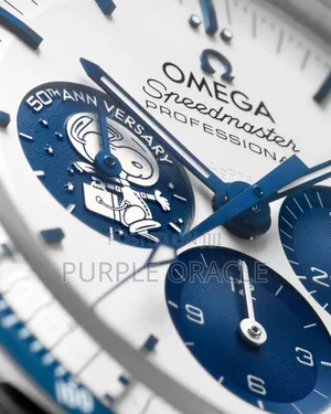 Omega Speedmaster Moonwatch Silver Snoopy Award50th Anniversary Watch.