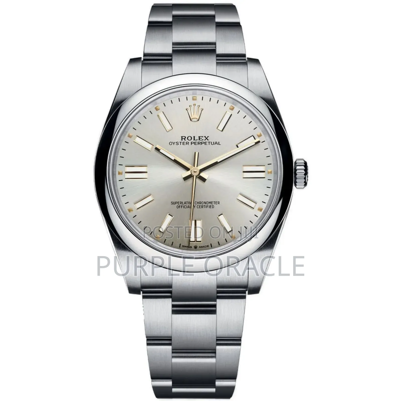 Rolex Oyster Perpetual Men's Steel Dome Bezel Watch 134300.