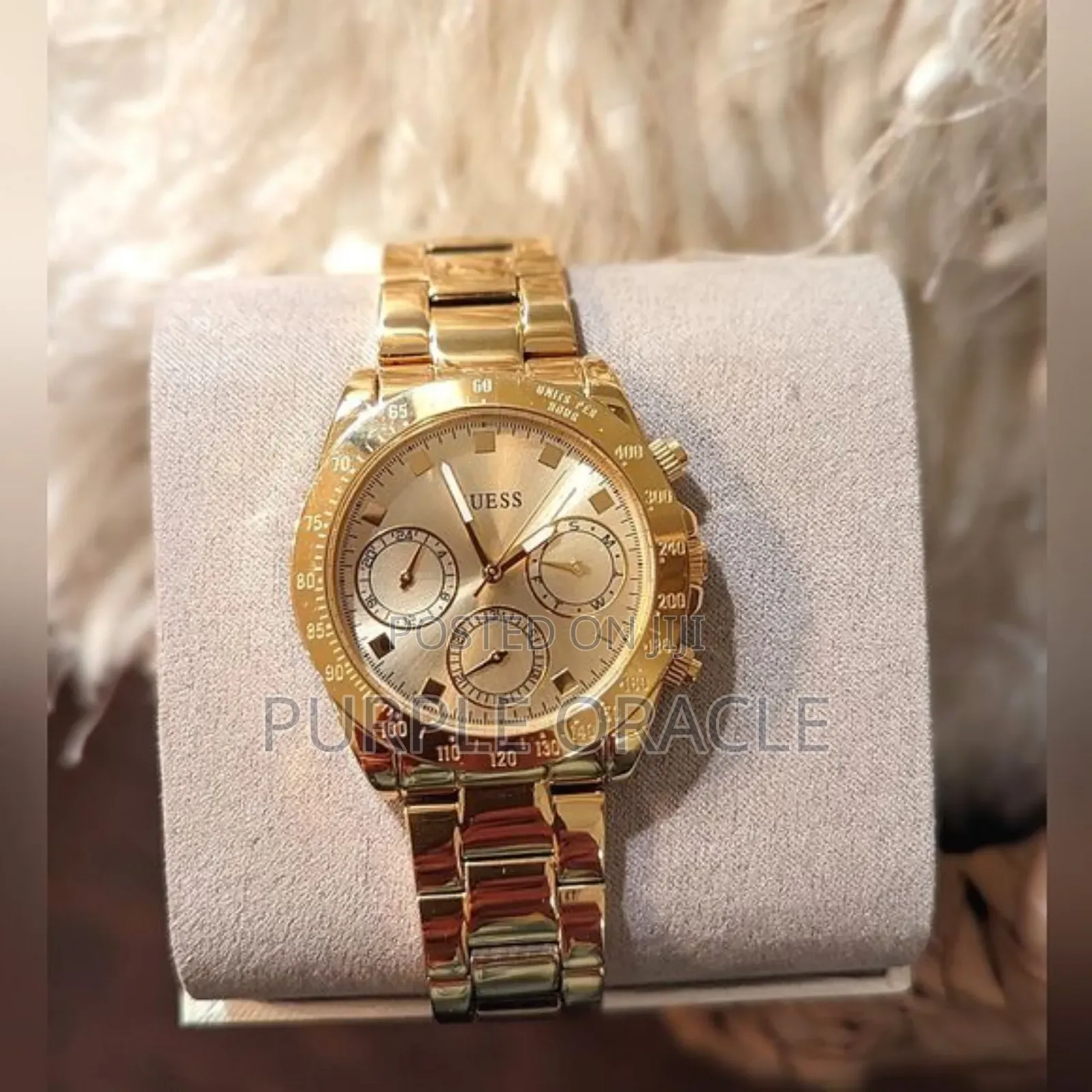 Guess Chronograph Men’S Watch Gold Plated Watch.