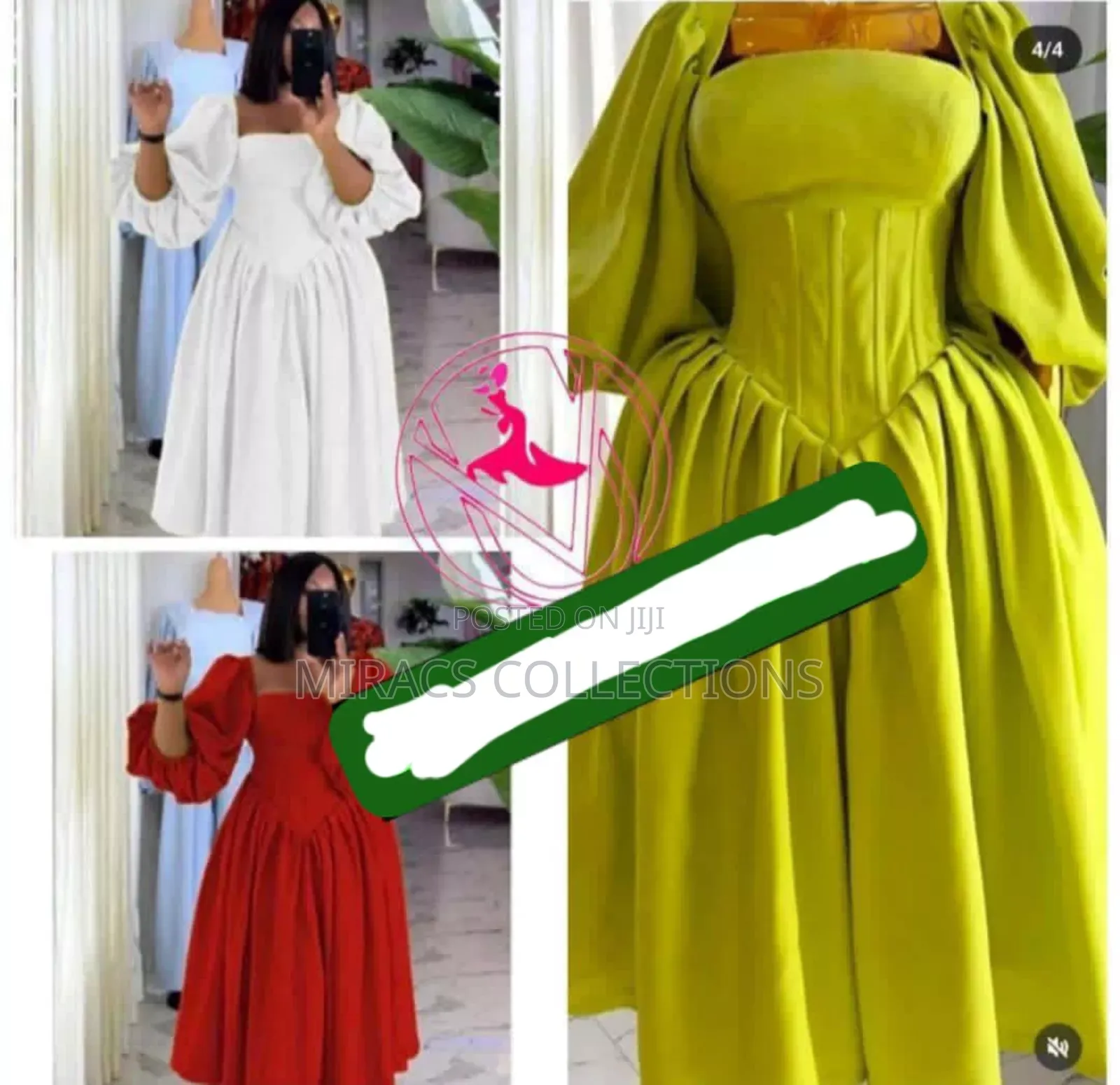 Puff Sleeve Princess Gown