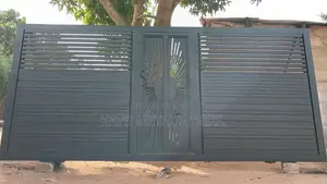 Modern Galvanized Metal Fence Gate – Custom Made