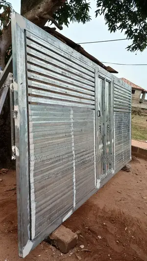 Modern Galvanized Metal Fence Gate – Custom Made