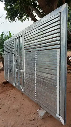 Modern Galvanized Metal Fence Gate – Custom Made