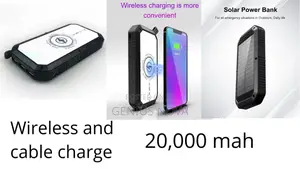 Wireless,Solar and Cable Power Bank