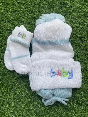 Baby Hat, Mitten Socks Set