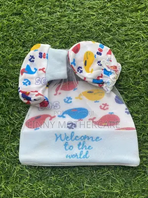 Baby Hat, Mitten Socks Set