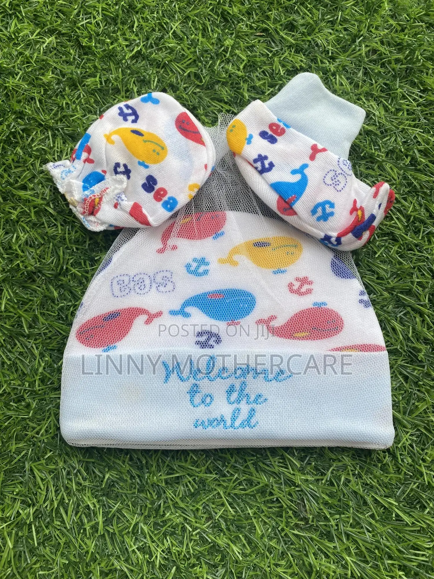 Baby Hat, Mitten Socks Set
