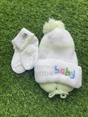 Baby Hat, Mitten Socks Set