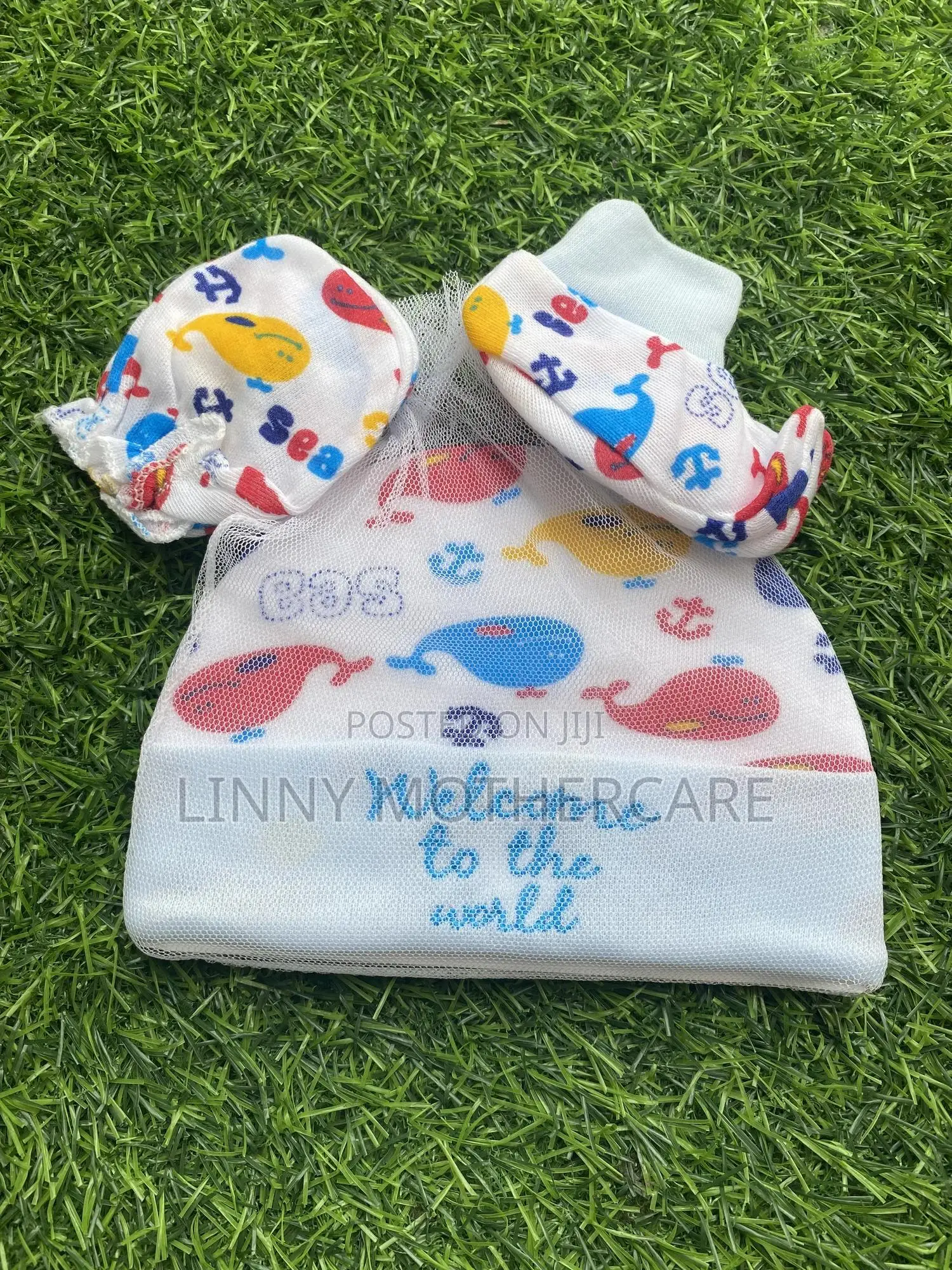 Baby Hat, Mitten Socks Set