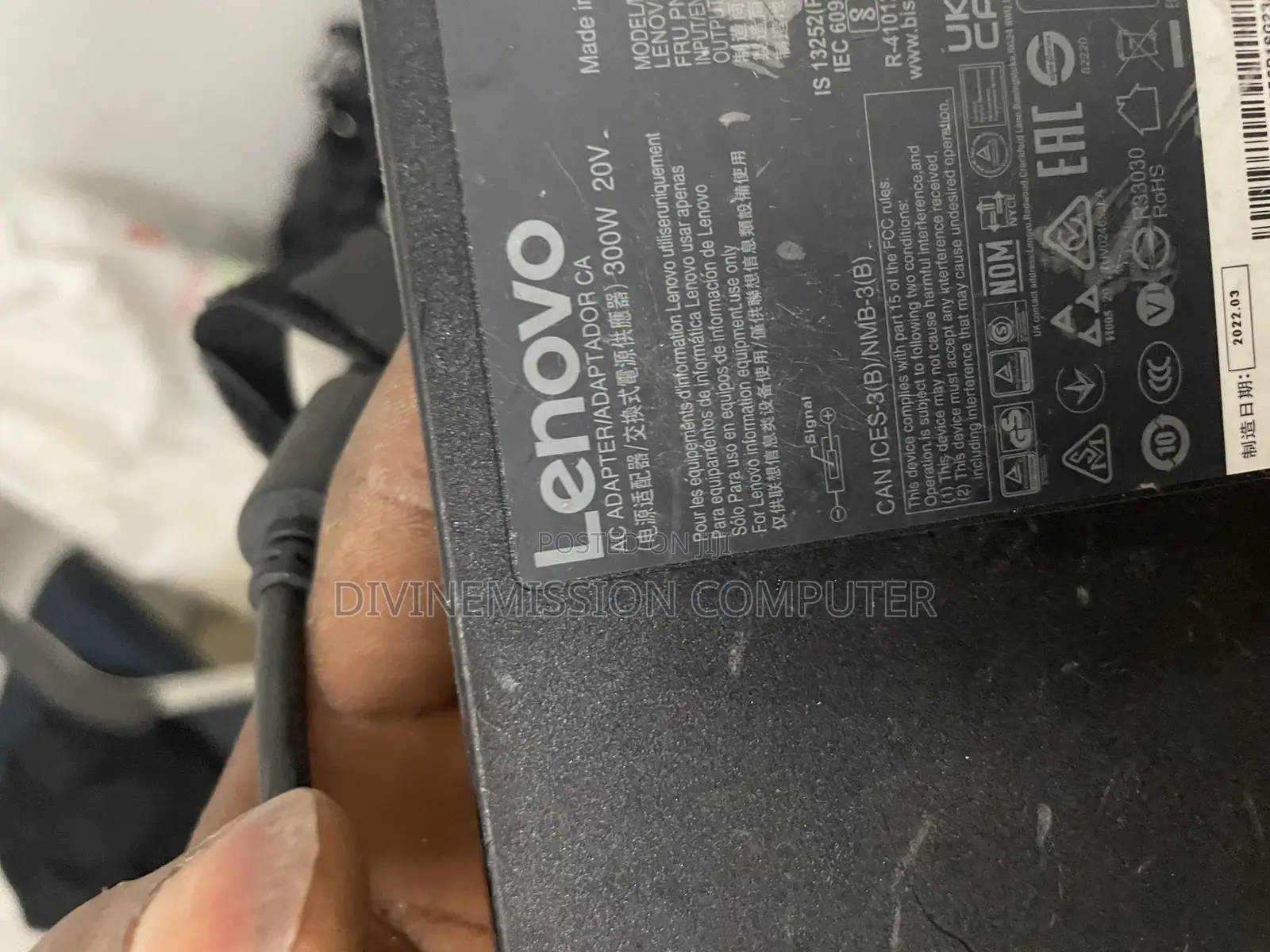 Lenovo Usb Charger/Adapter 20v, 300w for Lenovo 7 Gen 6 16” Gaming Lap