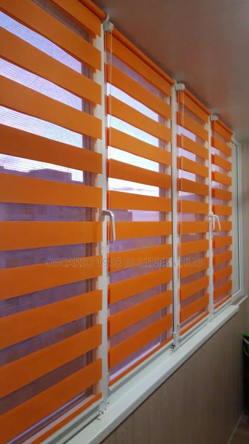 The Wholesale Hub Modern Zebra Window Curtain Blinds 