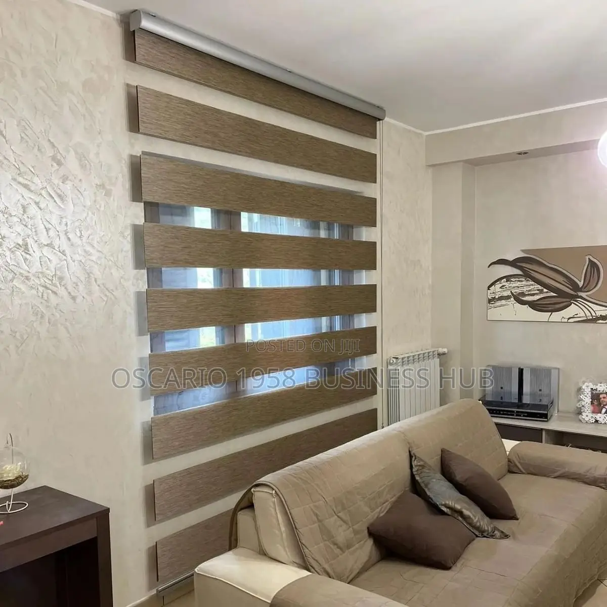Warehouse Modern Zebra Design Window Curtain Blinds 