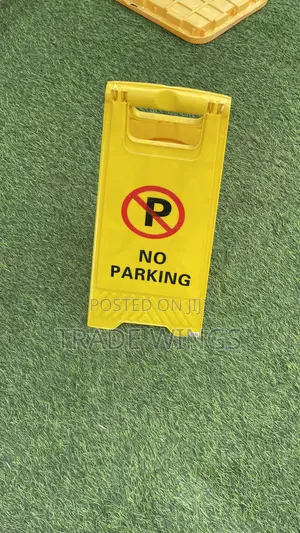 Two No Parking Signs For Construction Or Organization
