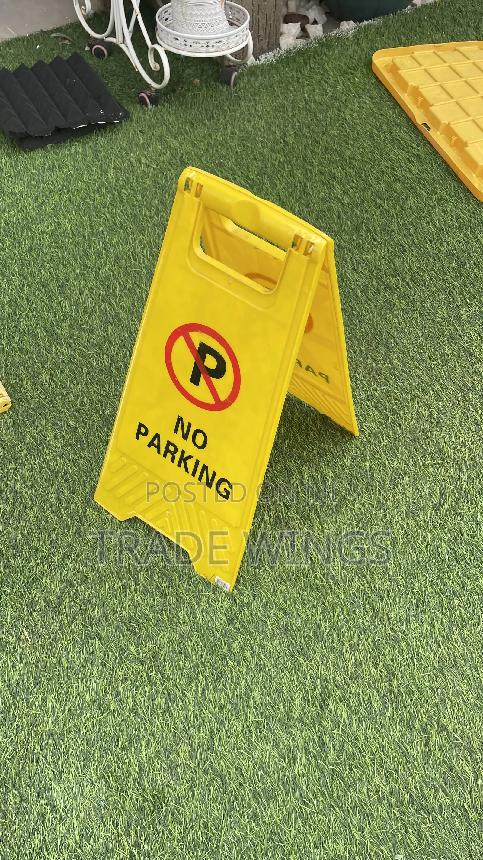 Two No Parking Signs For Construction Or Organization