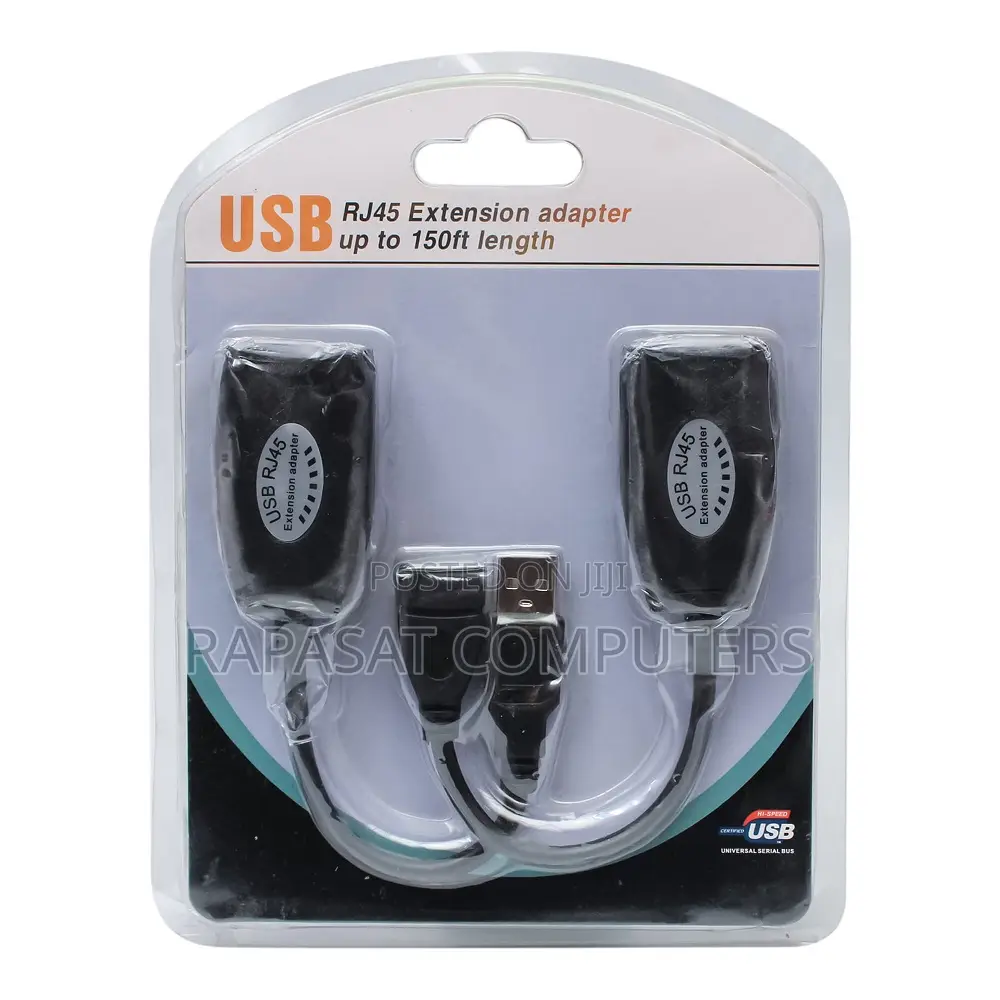 150ft Usb 2.0 Male to Female Rj45 Extension Adapter