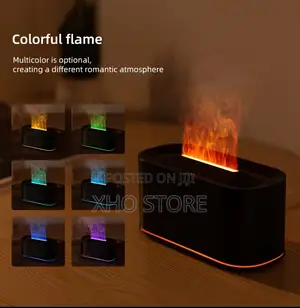 Humidifier Essential Oil Aromatherapy Fireplace Flame Soundwave