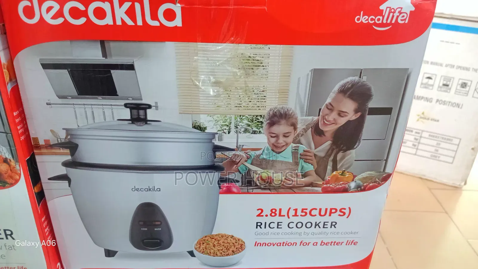 Decakila 2.8l Rice Cooker – Large Capacity for Family Meals