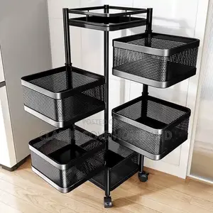 Multi-Tier Rolling Storage Rack