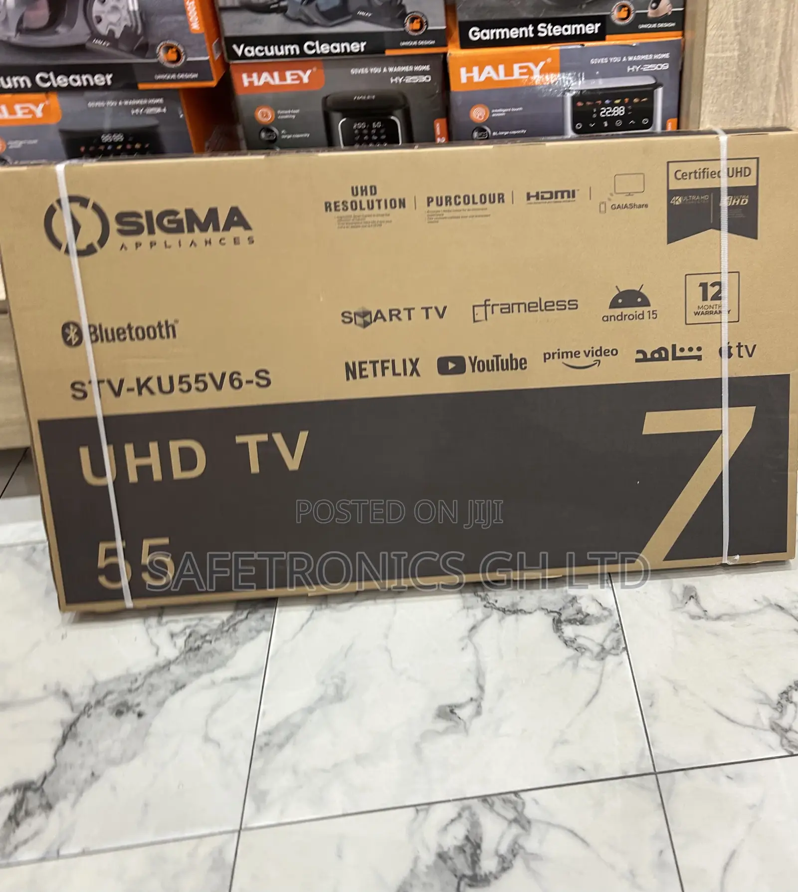 Get Ultra Modern 55 Inch Sigma Uhd Smart Satellite Digital Tv