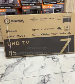 Get Ultra Modern 55 Inch Sigma Uhd Smart Satellite Digital Tv